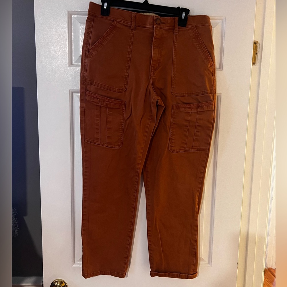 Democracy Rust Cargo Cropped Pants